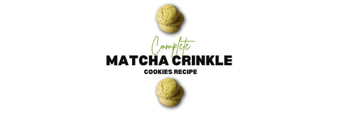 Matcha Crinkle Cookies