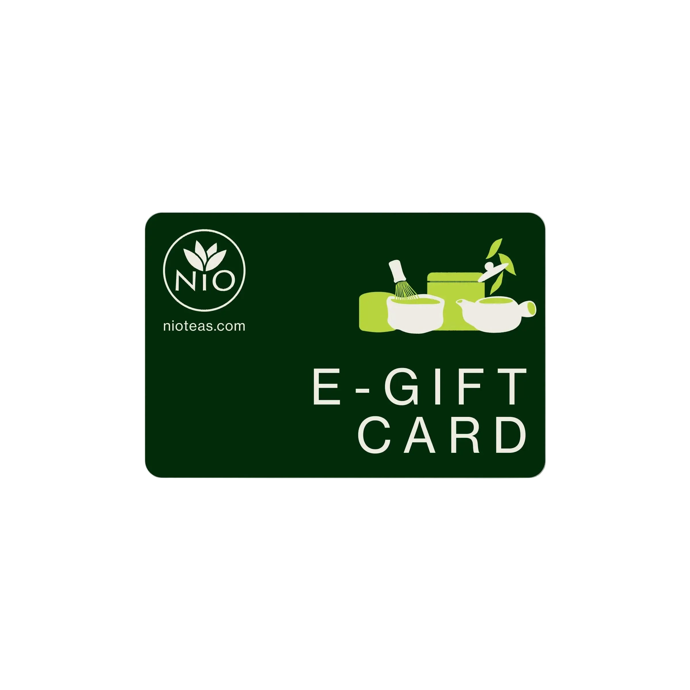 Nio Teas Gift Card for Japanese Green Tea Lovers