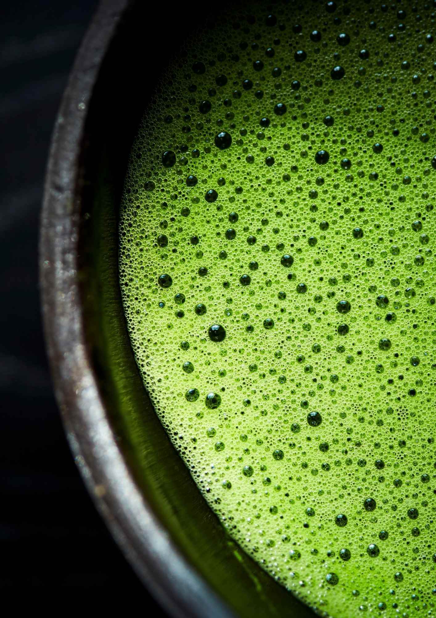 matcha foam