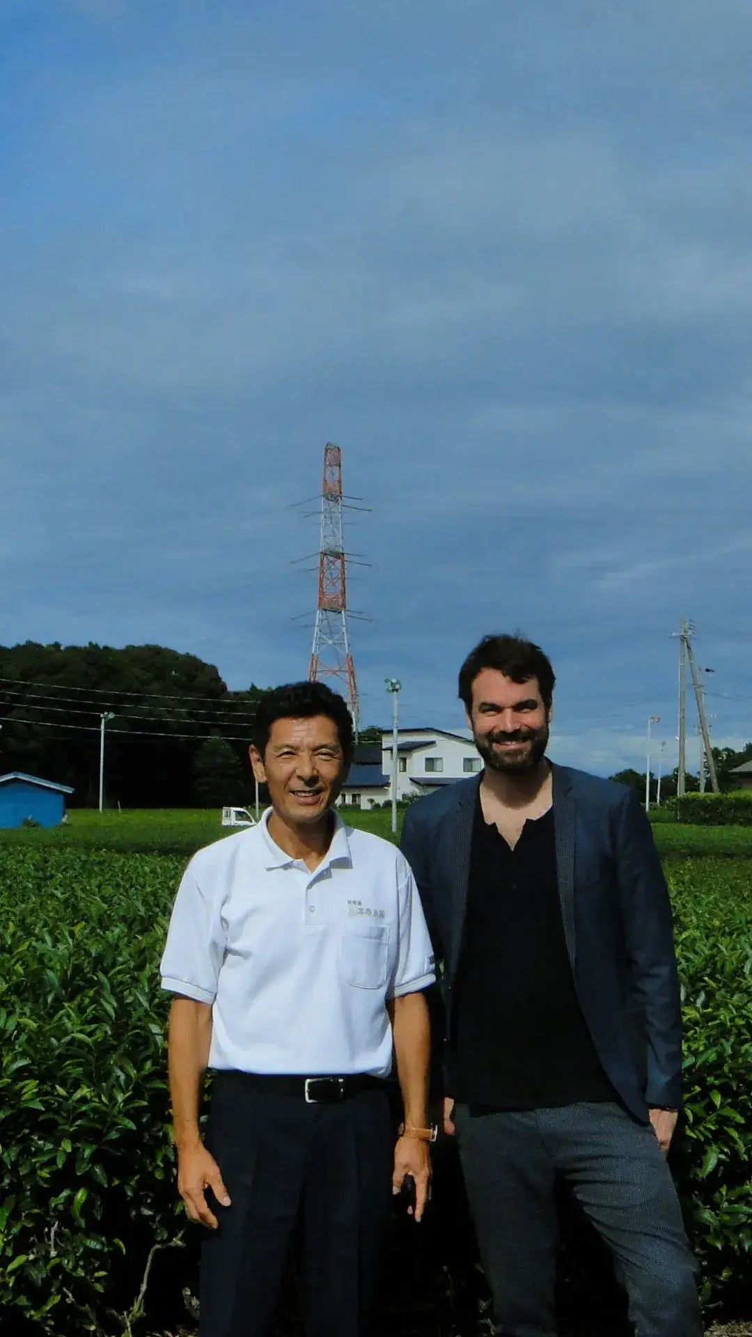 nio teas ceo oliver starkle with a japanese green tea farmer