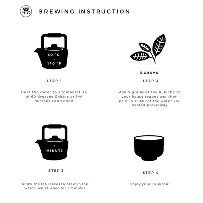 Kukicha Twig Tea brewing instruction