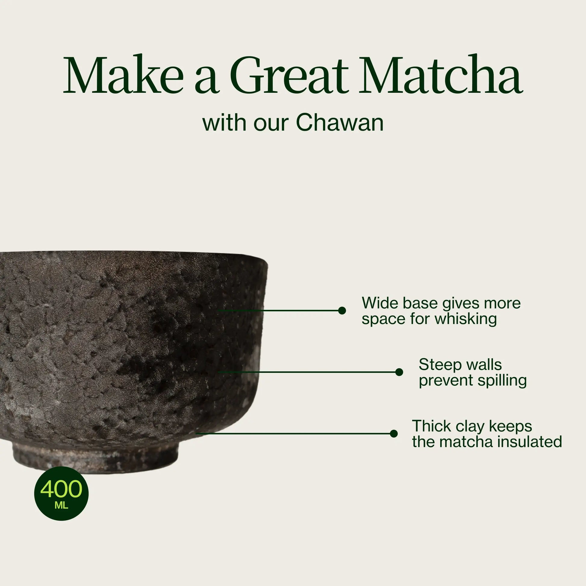 Brown Chawan Matcha Bowl: Handmade with Love in Japan – Nio Teas