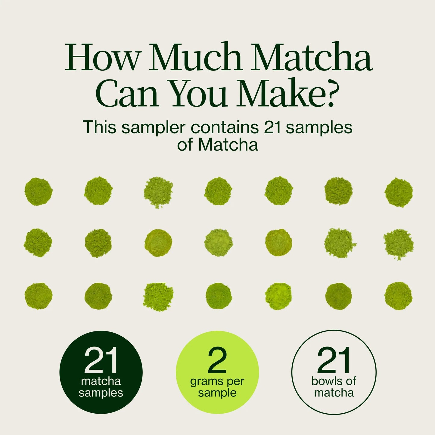 Matcha Tea Sampler (21 pack)