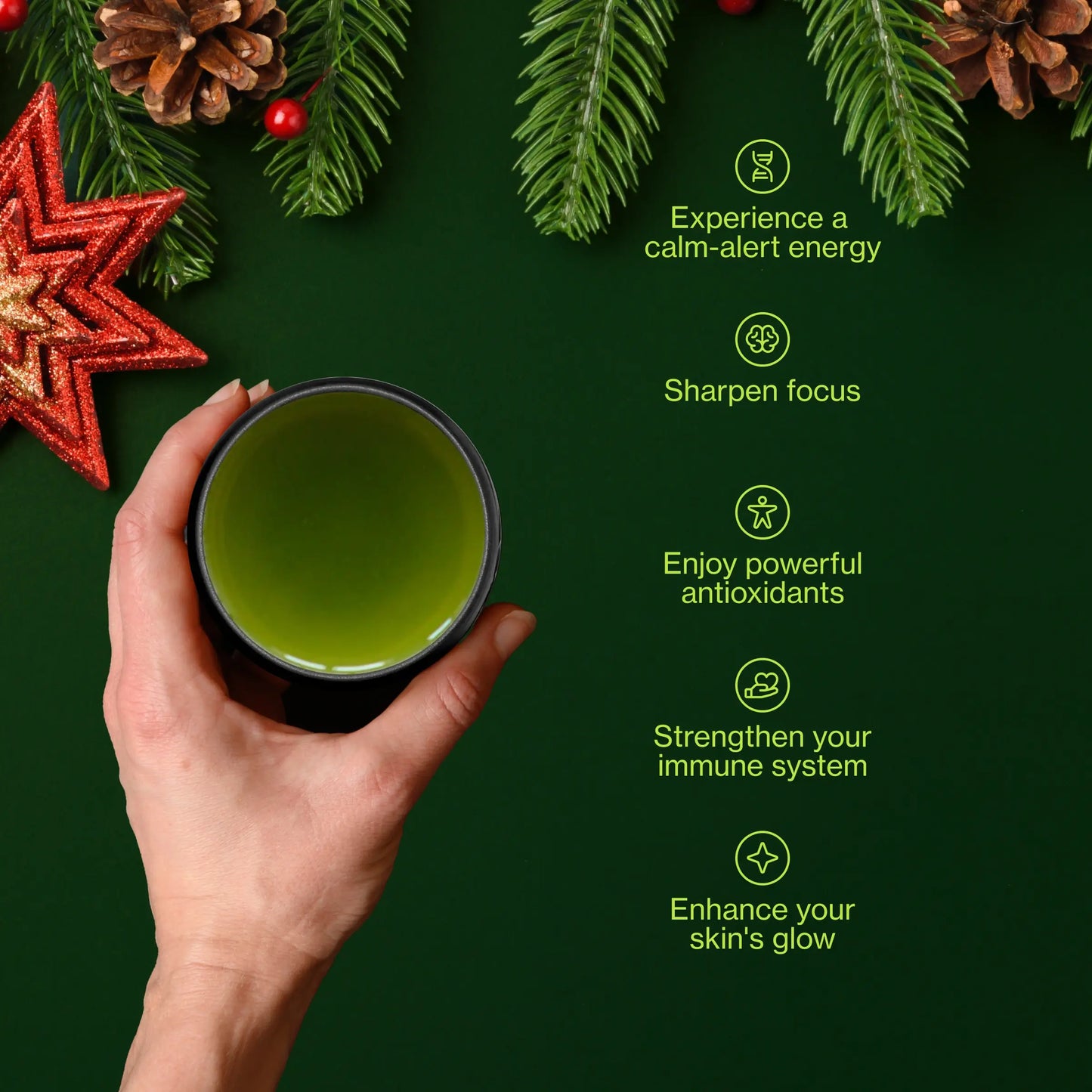 Green Tea Advent Calendar with Teapot