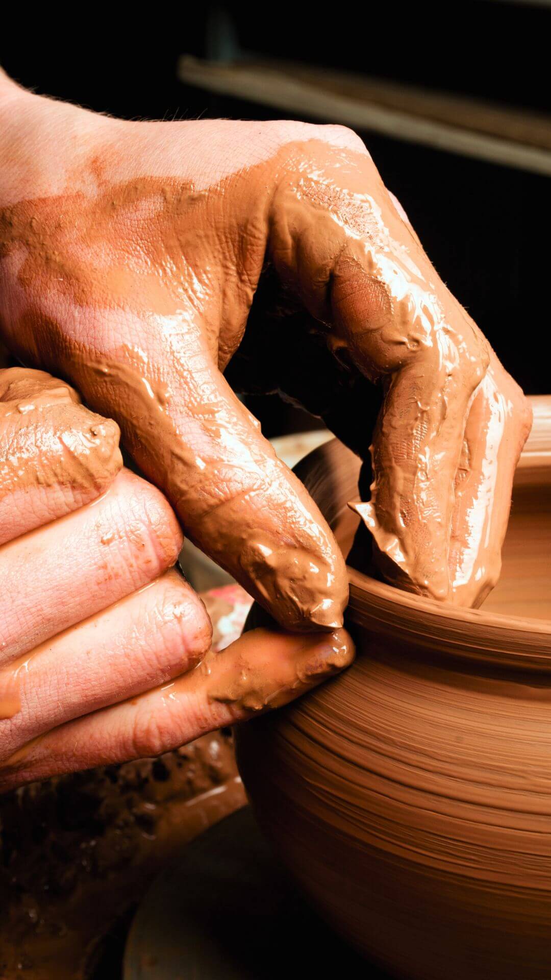 japanese artisan working wit clay