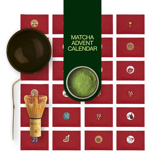 Matcha Tea Advent Calendar 2025 with Whisk, Chawan and Chashaku