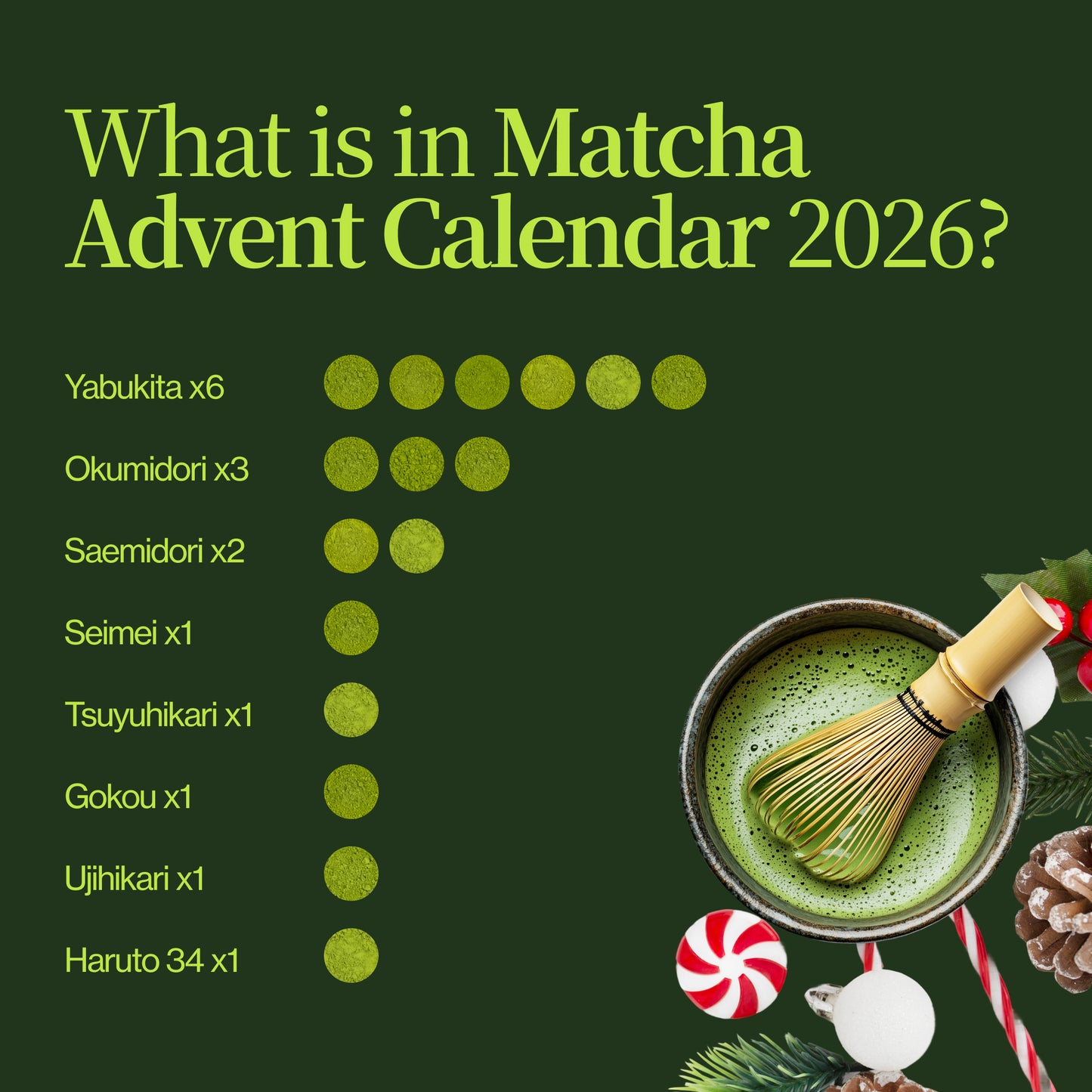 Matcha Advent Calendar 2026