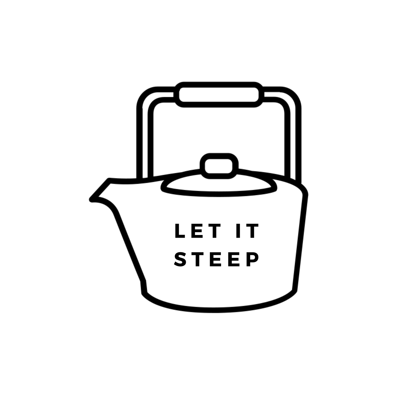 transparent black icon of a teapot
